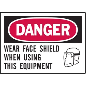 BRADY 86151 Danger Label Instruction 5 Inch Width - Pack Of 5 | AD2ZFD 3WZR7