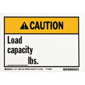 BRADY 86164 Machine/equipment Label Spanish - Pack Of 5 | AD2ZUF 3XAR1