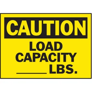 BRADY 86209 Caution Label 3-1/2 Inch H 5 Inch Width - Pack Of 5 | AD3ADV 3XEE8