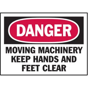 BRADY 86227 Danger Label Instruction 5 Inch Width - Pack Of 5 | AD3ABY 3XDW9