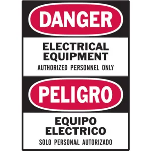 BRADY 86237 Danger Label Instruction 5 Inch Width - Pack Of 5 | AD2ZFH 3WZU1