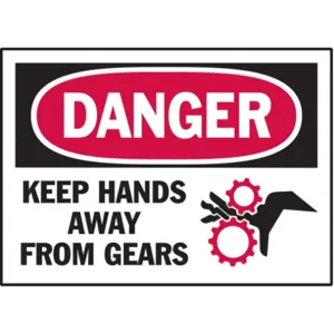 BRADY 86274 Danger Label Instruction 5 Inch Width - Pack Of 5 | AD3DPE 3YHC4