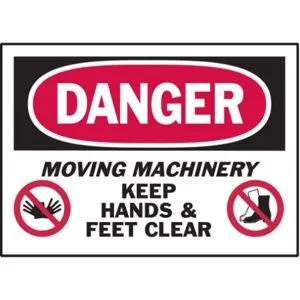 BRADY 86276 Danger Label Instruction 5 Inch Width - Pack Of 5 | AD3ABW 3XDW6