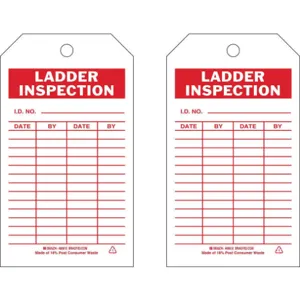 BRADY 86610 Inspection Tag 7 Inch Height x 4 Inch Width Eco. Poly. PK10 | AG9KUM 20TH10