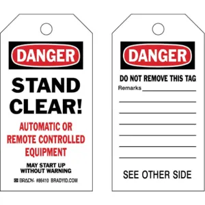 BRADY 86410 Danger Tag 5-3/4 x 3 Inch Hd Polyester - Pack Of 10 | AF4APR 8NC24