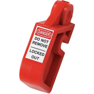 BRADY 873367 Circuit Breaker Lockout Red Clamp-on | AF8BLE 24UY92