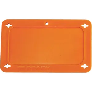 BRADY 87694 Blank Tag 1-1/2 x 3 Inch Orange Plastic | AE3QDC 5EPC0