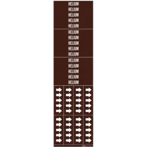 BRADY 87742 Pipe Marker Helium Brown 3/4 Inch Or Less | AE2ZLA 5ACA4