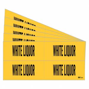 BRADY 8923-4-PK Rohrmarkierer, Legende: White Liquor, Iiar-Systemabkürzung nicht anwendbar | CH6NAK 781YH1