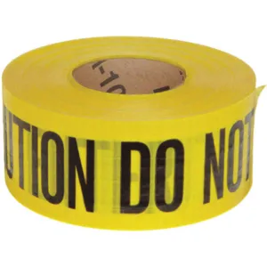 BRADY 91102 Barricade Tape Yellow/ Black 500ft x 3 In | AA7GTU 15Y427