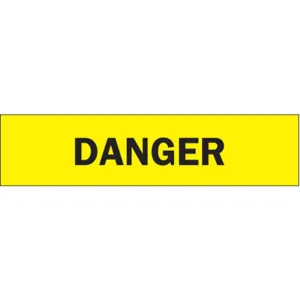 BRADY 91213 Barricade Tape Danger Black/Yellow 3 Inch Width | AH6DND 35XM23