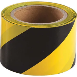 BRADY 91214 Barricade Tape Black/Yellow Polyethylene | AH6DNE 35XM24