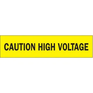 BRADY 91220 Barricade Tape Caution High Voltage 3 Inch Width | AH6DNF 35XM25