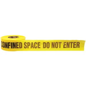 BRADY 91257 Barricade Tape Yellow/ Black 1000ft x 3in | AA7GUC 15Y435