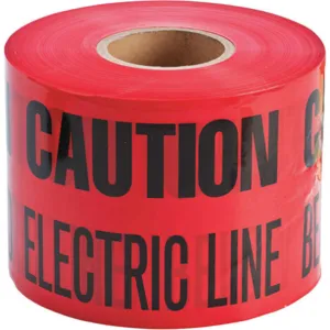 BRADY 91296 Underground Tape Red/black 1000ft x 6 In | AA7GTN 15Y422