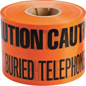 BRADY 91297 Underground Tape Orange/black 1000ft x 6in | AA7GTP 15Y423