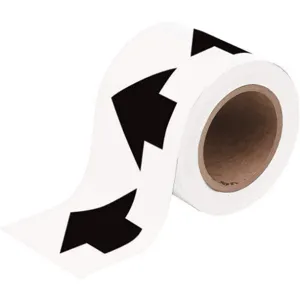 BRADY 91417 Arrow Tape Black/white 2 Inch Width | AC9HXF 3GTL9