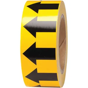 BRADY 91420 Arrow Tape Black/yellow 2 Inch Width | AD9JJJ 4T563