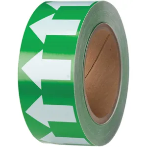 BRADY 91421 Arrow Tape White/green 2 Inch Width | AD9JJK 4T564