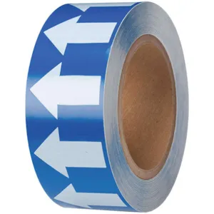 BRADY 91423 Arrow Tape White/blue 2 Inch Width | AE9TFV 6M869