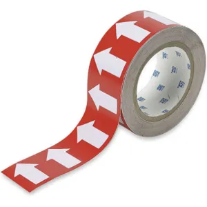 BRADY 91426 Arrow Tape White/red 1 Inch Width 90 Feet Length | AE9TFW 6M870