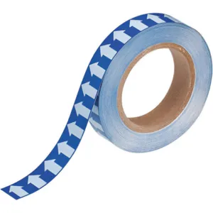 BRADY 91427 Arrow Tape White/blue 1 Inch Width | AE9TFX 6M871