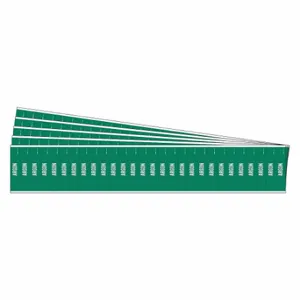 BRADY 91901-PK Pipe Marker, Argon, Green, White, Fits 3/4 Inch and Smaller Pipe OD, 28 Pipe Markers | CT9PQF 781XN3