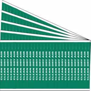 BRADY 91915-PK Pipe Marker, Legend: Clean Dry Air, Iiar System Abbreviation Not Applicable | CH6NDY 781VX4