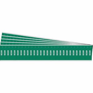 BRADY 91977-PK Pipe Marker, Vacuum, Green, White, Fits 3/4 Inch and Smaller Pipe OD, 28 Pipe Markers | CU2RFB 781WJ3