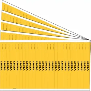 BRADY 91978-PK Pipe Marker, Legend: Vent, Iiar System Abbreviation Not Applicable | CH6NFD 781W28