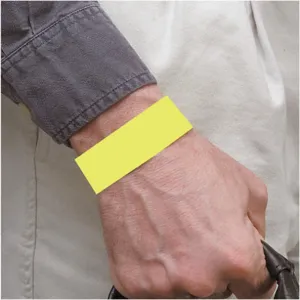 BRADY 95099 Wristband Yellow Numbered - Pack Of 500 | AD2QWD 3TLX9