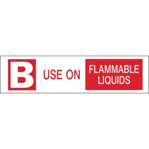 BRADY 95223 Fire Extinguisher Label 1-1/2 Inch Height x 6 Inch Width | AG9KFW 20TA17