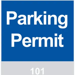 BRADY 96230 Parking Permits Windshield Blue - Pack Of 100 | AD2QWK 3TLY6