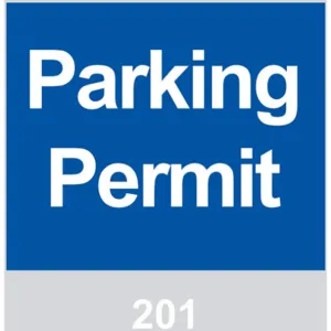 BRADY 96231 Parking Permits Windshield Blue - Pack Of 100 | AD2QWL 3TLY7