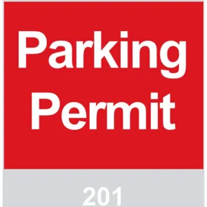 BRADY 96235 Parking Permits Windshield Red - Pack Of 100 | AD2QWR 3TLZ3