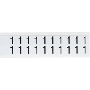 BRADY 9712-1 Number Label 1 3/4 Inch Height x 21/32 Inch Width Vinyl | AH3JRW 32MG38