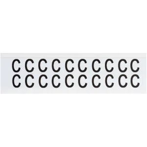 BRADY 9712-C Letter Label C 3/4 Inch Height x 21/32 Inch Width Vinyl | AH3JTH 32MG49