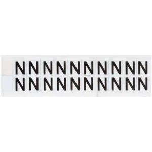 BRADY 9712-N Letter Label N 3/4 Inch Height x 21/32 Inch Width Vinyl | AH3JTR 32MG57