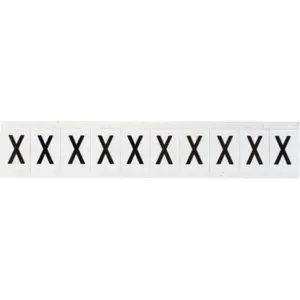 BRADY 9713-X Letter Label Character x 1-1/2 Inch Height | AH3JUZ 32MG87