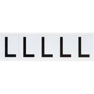 BRADY 9714-L Letter Label L 2-1/4 Inch Height x 1-13/16 Inch Width Vinyl | AH3JVM 32MG99