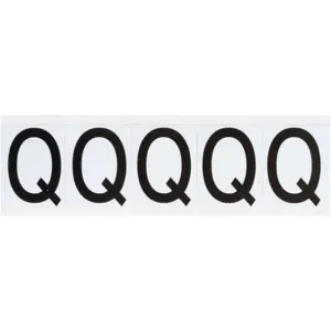 BRADY 9714-Q Letter Label Q 2-1/4 Inch Height x 1-13/16 Inch Width Vinyl | AH3JVT 32MH05