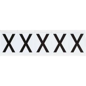 BRADY 9714-X Letter Label x 2-1/4 Inch Height x 1-13/16 Inch Width Vinyl | AH3JWA 32MH12