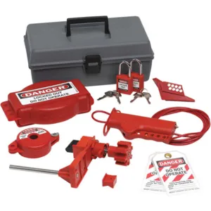 BRADY 99321 Portable Lockout Kit Gray Valvelockout 10 | AA7HAG 15Y584