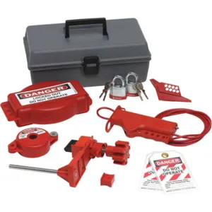 BRADY 99324 Portable Lockout Kit Filled Valve 10 | AE6JDP 5TA95