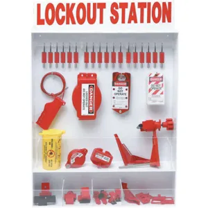 BRADY 99700 Lockout Station Electrical 18 Padlocks | AA7HAQ 15Y592