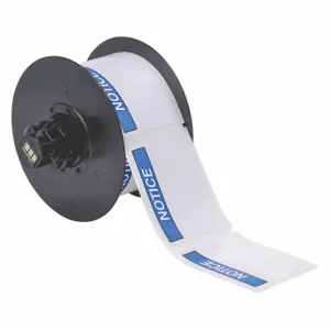 BRADY B30-241-595-ANSINO Precut Label Roll, Notice, Notice Header, 2 1/4 x 3 Inch Size, Vinyl, White, Outdoor | CP2LUL 6XHA3