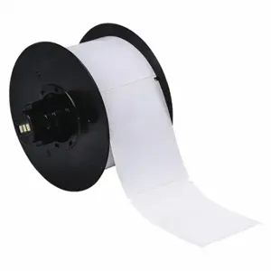 BRADY B30-241-595-BLNKWT Precut Label Roll, 2 1/4 x 3 Inch Size, Vinyl, White, 300 Labels | CP2KDY 6XGX7