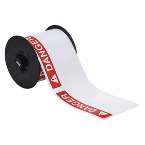 BRADY B30-25-595-ANSIDA Precut Label Roll, Danger, 4 x 6 Inch Size, Vinyl, White, Outdoor, 175 Labels | CP2KQM 6XHA0