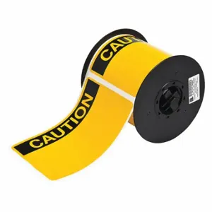 BRADY B30-25-595-OSHACA Precut Label Roll, Caution, Caution Header, 4 x 6 Inch Size, Vinyl, White, Outdoor | CP2KLP 6XGZ8