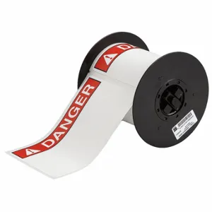 BRADY B30-25-855-ANSIDA Precut Label Roll, Danger, 4 x 6 1/4 Inch Size, 4 Inch Size, Polyester, White, 100 Labels | CP2KQF 29UG37